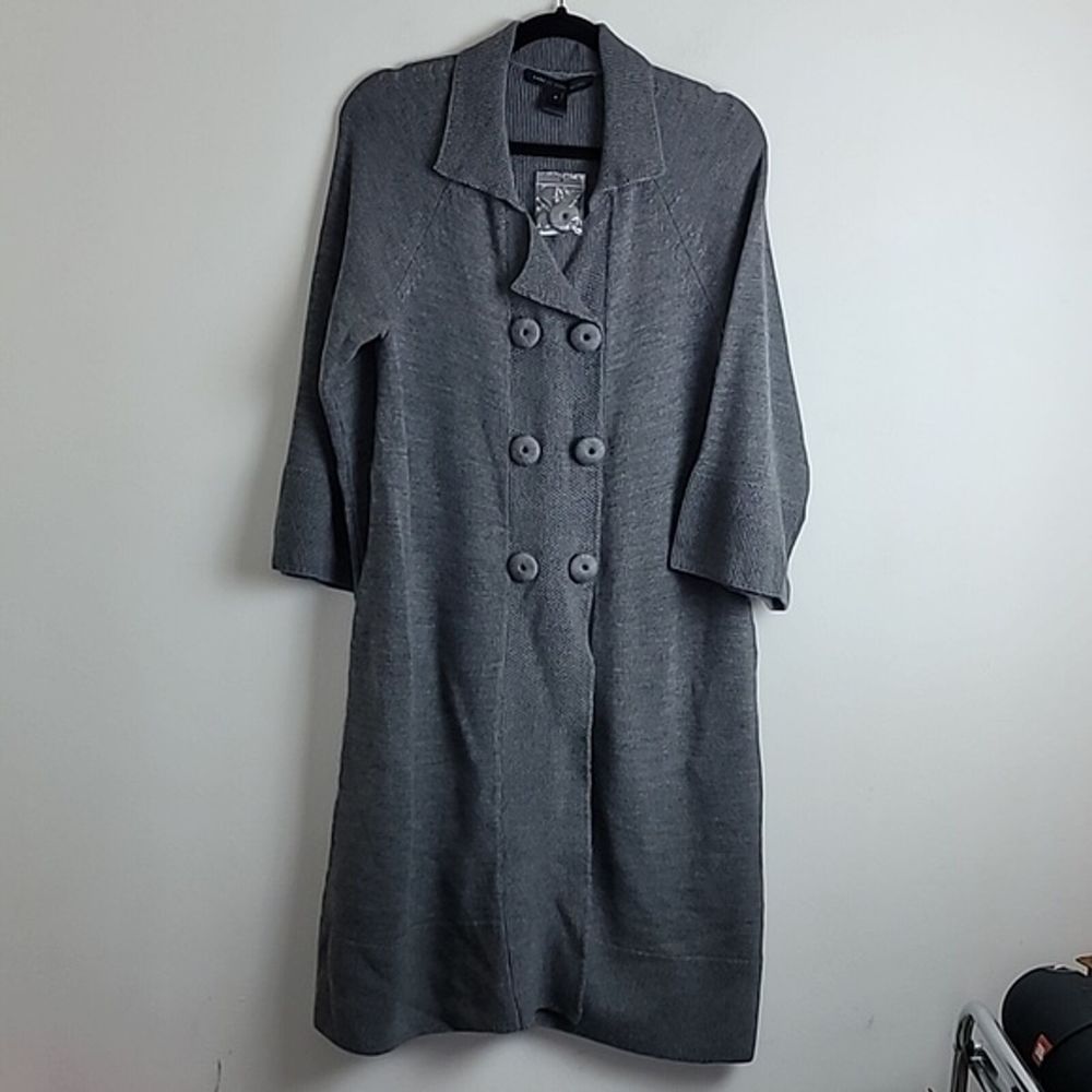 Marc by Marc Jacobs long line wool sweater jacket Sz S Grey NWT